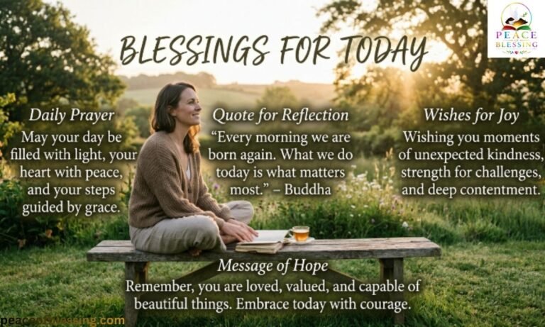 Blessings for Today Beautiful Prayers, Quotes, Wishes & Messages