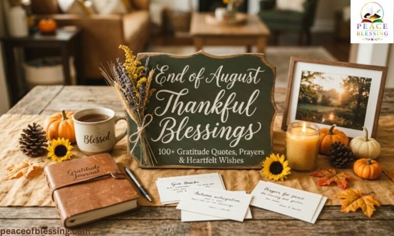 End of August Thankful Blessings 100+ Gratitude Quotes, Prayers & Heartfelt Wishes