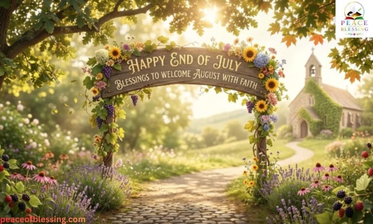 Happy End of July Blessings to Welcome August with Faith