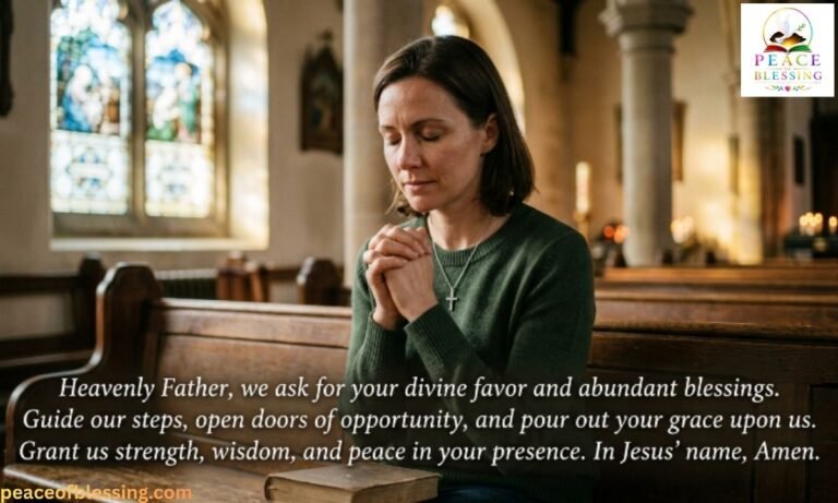 Prayer for Favor and Blessings
