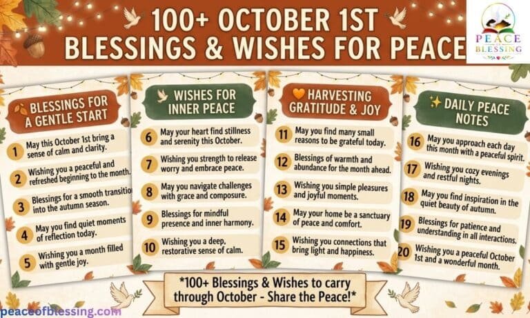 100+ October 1st Blessings and Wishes for Peace, Happiness, Success, and New Beginnings