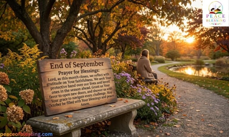 End of September Prayer for Blessings Powerful Prayers for Favor, Protection, and Grace