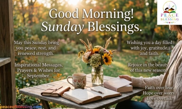 Good Morning Sunday Blessings in September Heartwarming Prayers, Wishes & Inspirational Messages