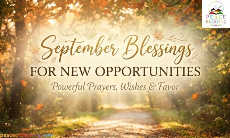 September Blessings for New Opportunities Powerful Prayers, Wishes & Favor