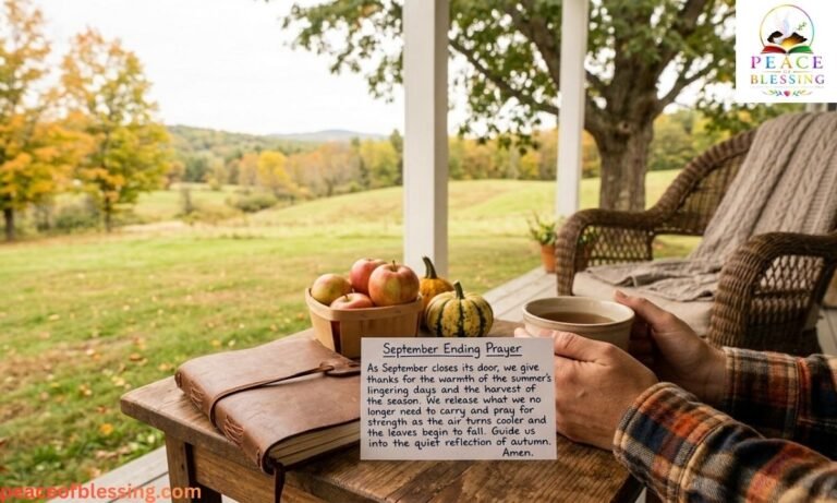 September Ending Prayer for God's Blessings, Grace, Favor, and New Hope