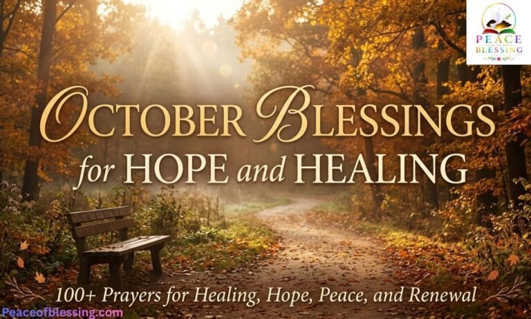 October Blessings for Hope and Healing: 100+ Prayers for Healing, Hope, Peace, and Renewal