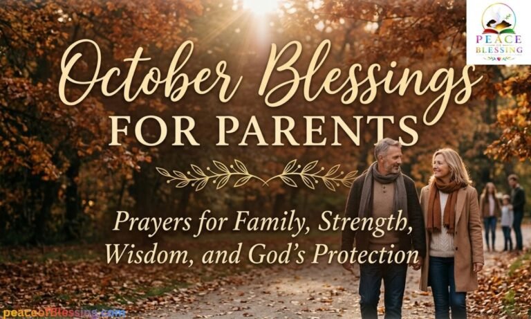 October Blessings for Parents Prayers for Family, Strength, Wisdom, and God’s Protection