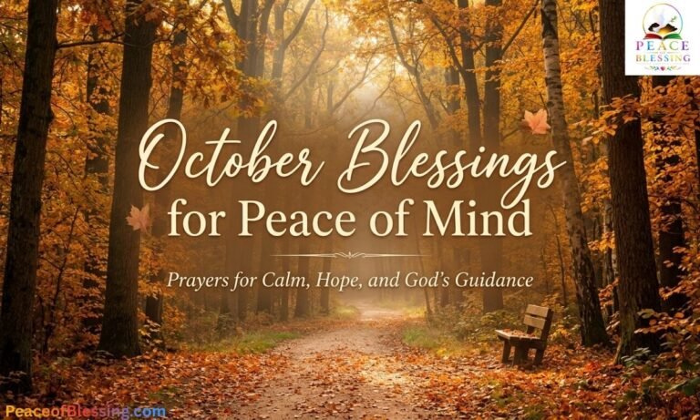 October Blessings for Peace of Mind Prayers for Calm, Hope, and God’s Guidance