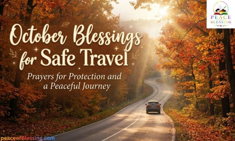October Blessings for Safe Travel Prayers for Protection and a Peaceful Journey
